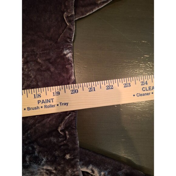 J. Jill Brown Velvet Vest S Rayon Silk Blend Drape Open Front Boho Chic Goth - Picture 7 of 7